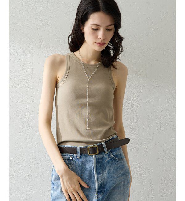 THE PAUSE「【THE PAUSE】カップインタンク」|Tシャツ・カットソー|モカ