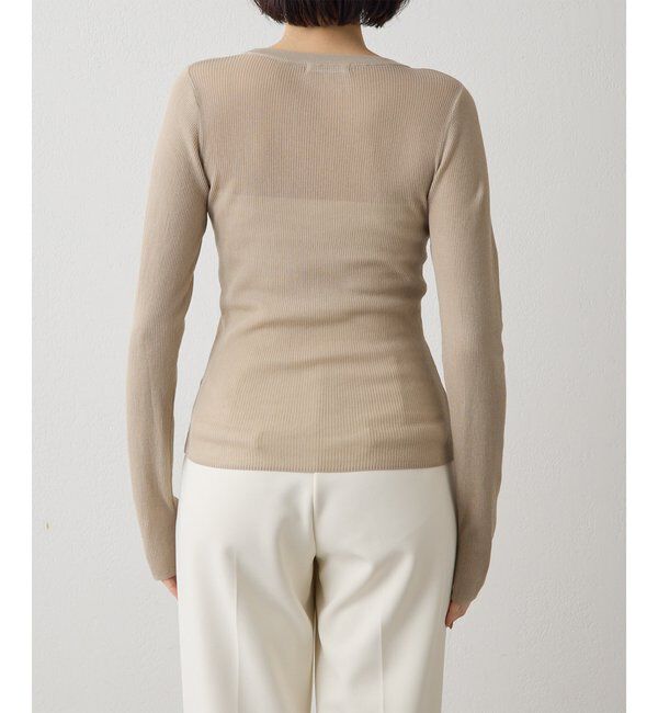  「シアーリブニットプルオーバー」|ニット・セーター|