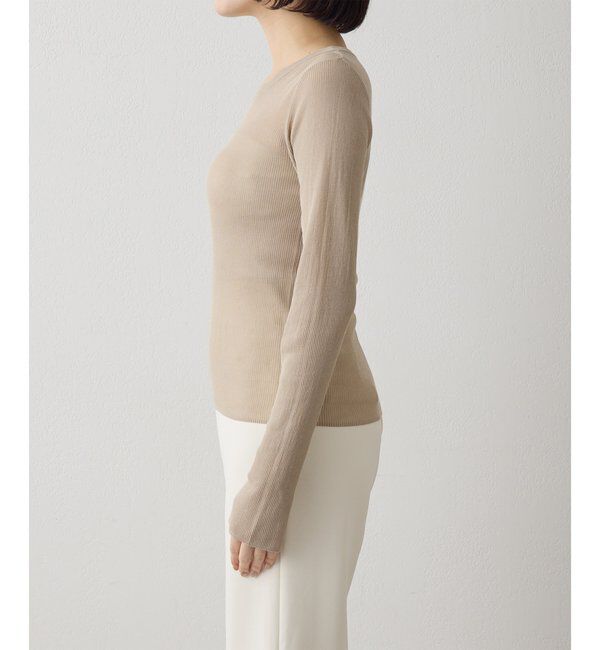  「シアーリブニットプルオーバー」|ニット・セーター|