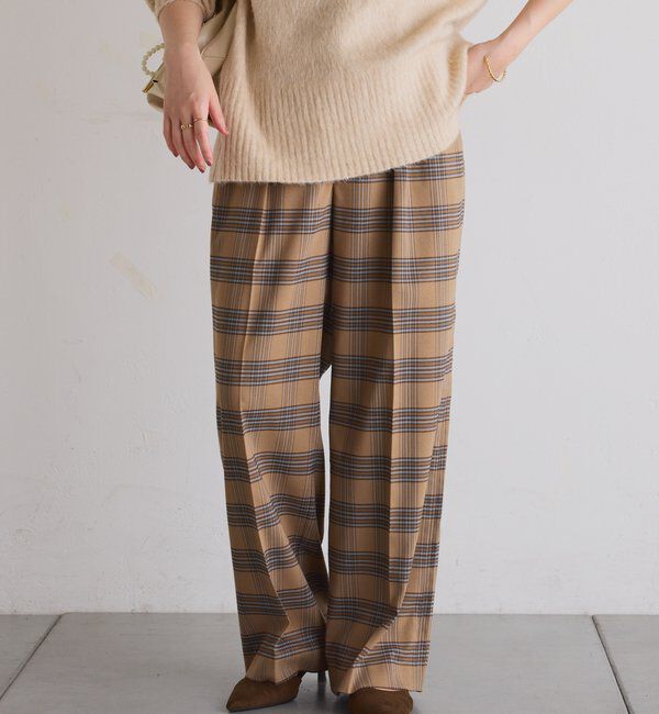  「ウールライクタックパンツ」|チノ|