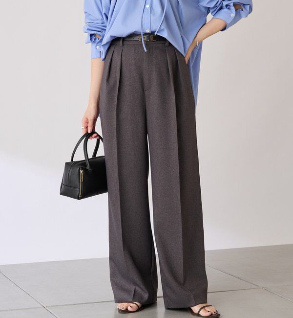  「ウールライクタックパンツ」|チノ|
