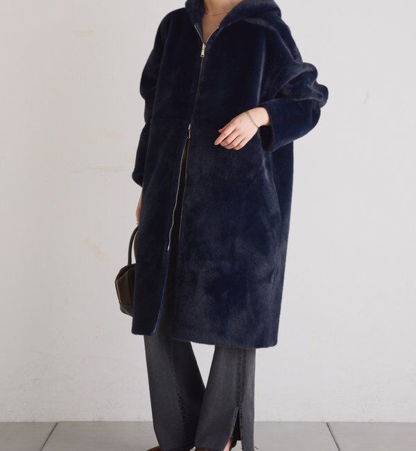  「リバーシブルフェイクファーコート」|その他|