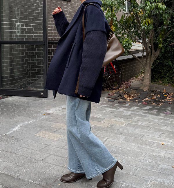  「ニットスリーブダブルコート」|その他|