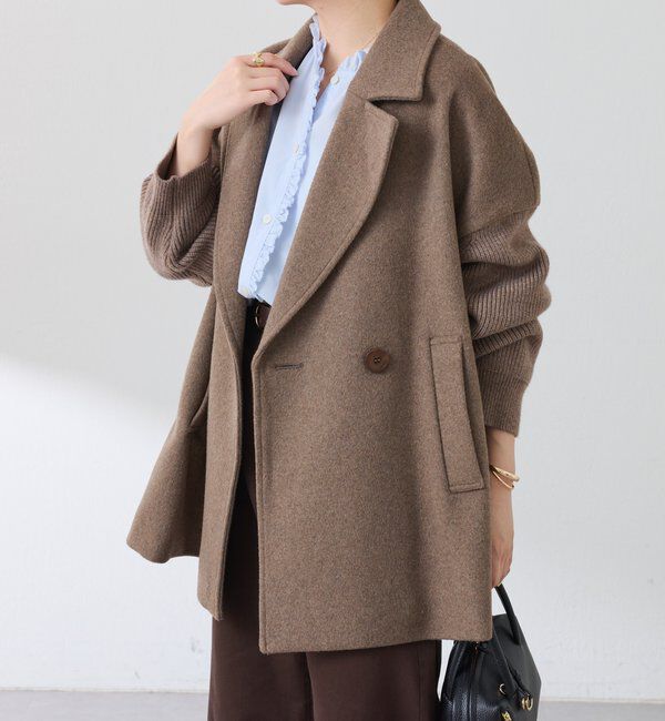  「ニットスリーブダブルコート」|その他|