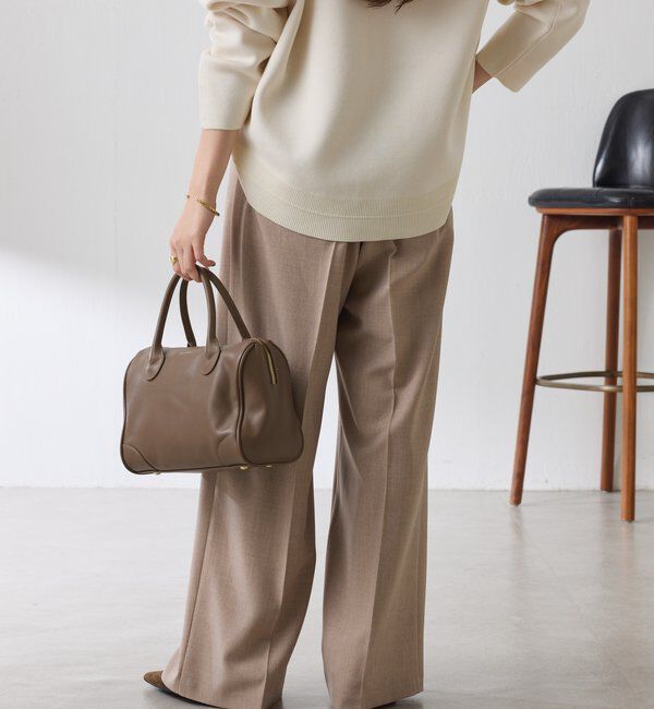  「ラメストライプゴムベルトパンツ」|チノ|