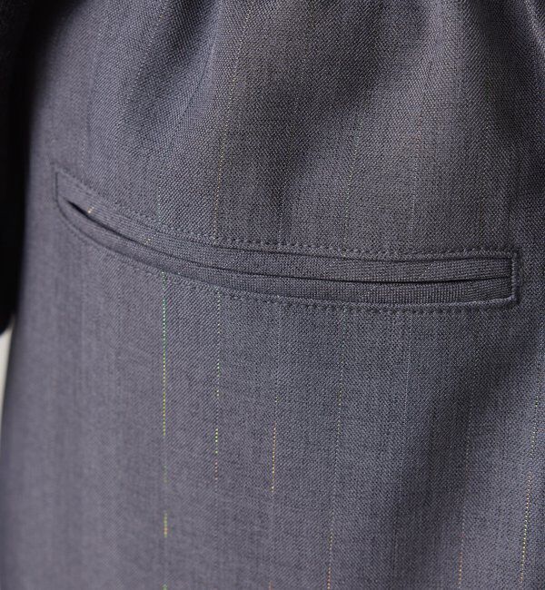  「ラメストライプゴムベルトパンツ」|チノ|