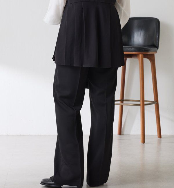  「【２サイズ展開】ツイルフレアパンツ/セットアップ/セレモニー」|チノ|