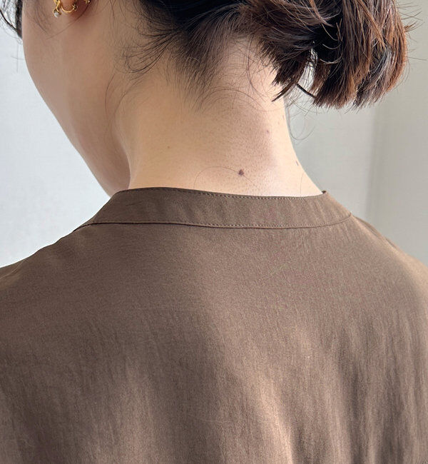  「【新色追加】リブブルゾン風シャツ」|シャツ・ブラウス|