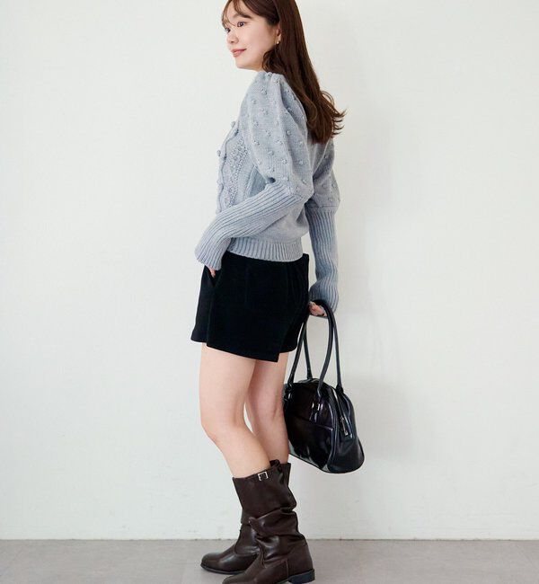  「ポンポンニットカーディガン」|カーディガン|