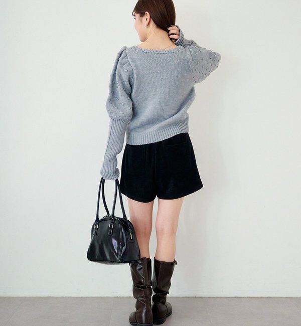  「ポンポンニットカーディガン」|カーディガン|