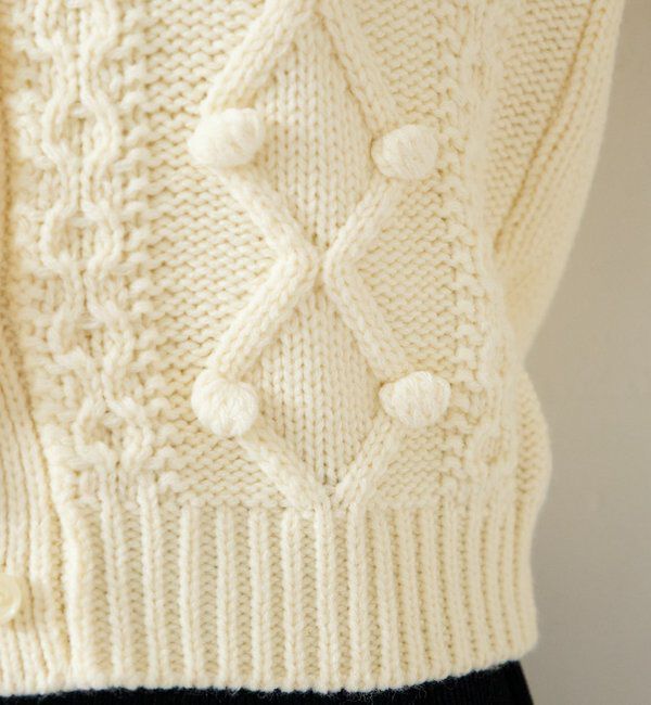  「ポンポンニットカーディガン」|カーディガン|