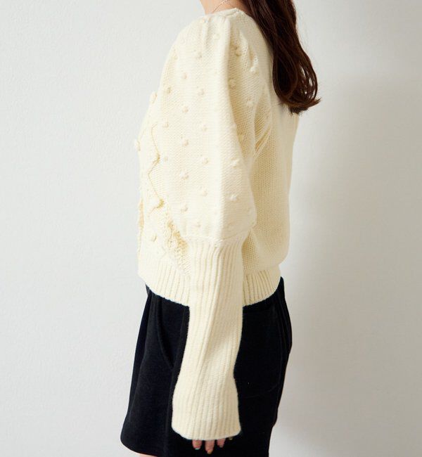  「ポンポンニットカーディガン」|カーディガン|