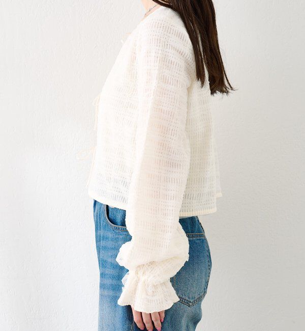  「チュールリボンブラウス」|シャツ・ブラウス|