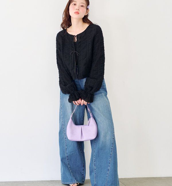  「チュールリボンブラウス」|シャツ・ブラウス|