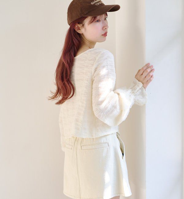  「チュールリボンブラウス」|シャツ・ブラウス|