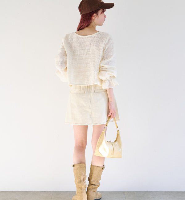  「チュールリボンブラウス」|シャツ・ブラウス|