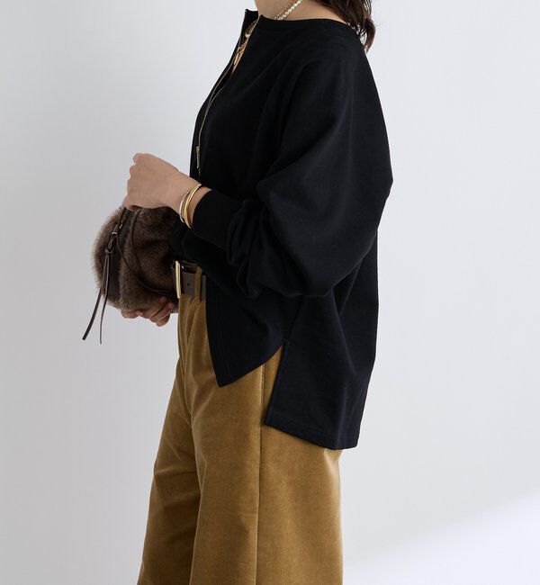  「【新色追加/抜け感◎】ハーフZIPスウェット」|Tシャツ・カットソー|