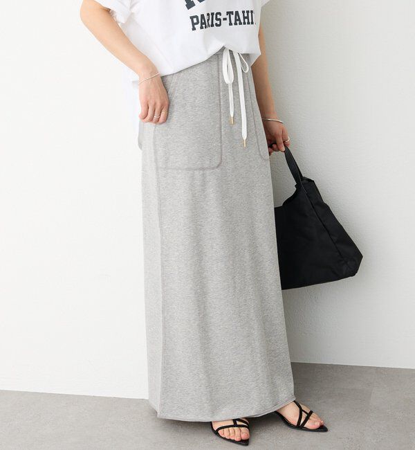  「予約【イージーな着心地】スエットロングスカート」|スカート|