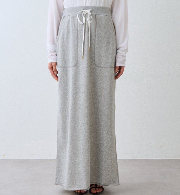  「予約【イージーな着心地】スエットロングスカート」|スカート|