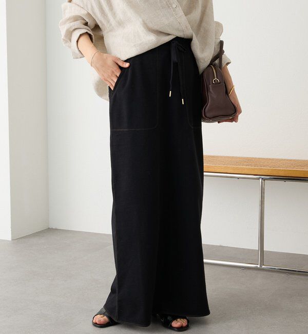  「予約【イージーな着心地】スエットロングスカート」|スカート|