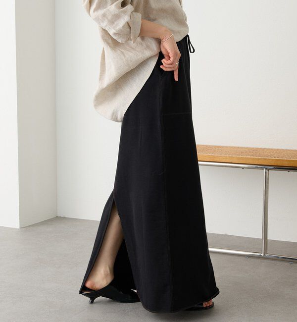  「予約【イージーな着心地】スエットロングスカート」|スカート|