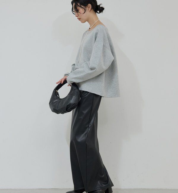  「フェイクレザータイトスカート」|スカート|