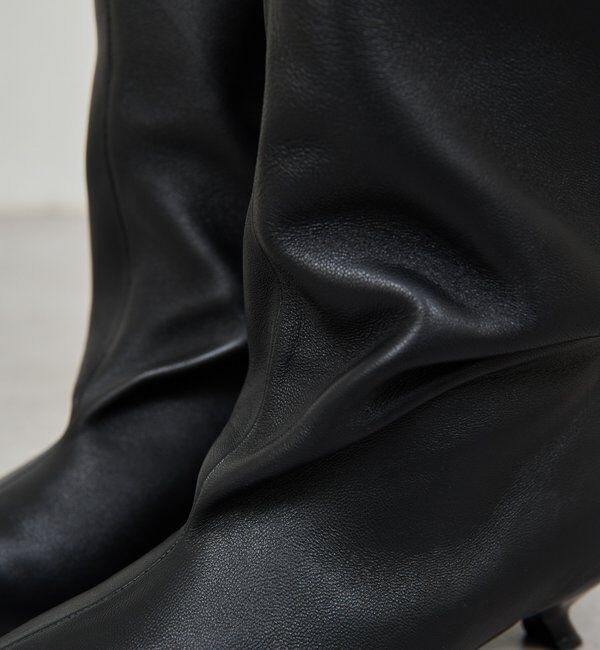  「【2.718】ドレープロングブーツ」|ロングブーツ|