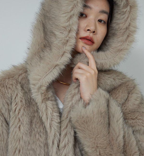  「エコファーフーディーブルゾン」|ブルゾン・スタジャン|