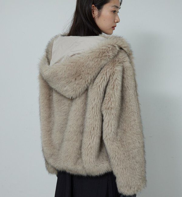  「エコファーフーディーブルゾン」|ブルゾン・スタジャン|