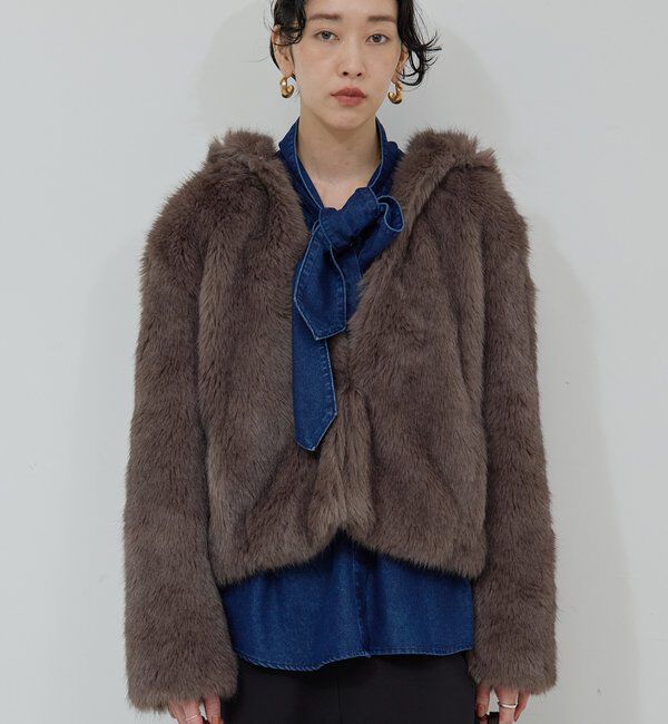  「エコファーフーディーブルゾン」|ブルゾン・スタジャン|