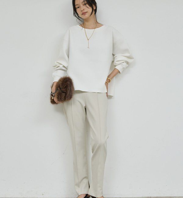  「【新色BR登場！】【大人のスウェット】ボートネックスウェット」|Tシャツ・カットソー|