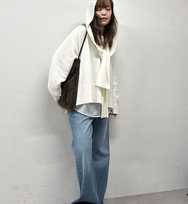  「【脱マンネリニット】【MANAKAコラボ】フードセットニット」|ニット・セーター|