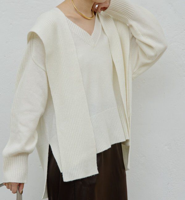  「【脱マンネリニット】【MANAKAコラボ】フードセットニット」|ニット・セーター|