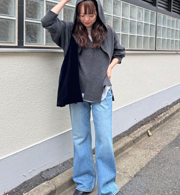  「【脱マンネリニット】【MANAKAコラボ】フードセットニット」|ニット・セーター|