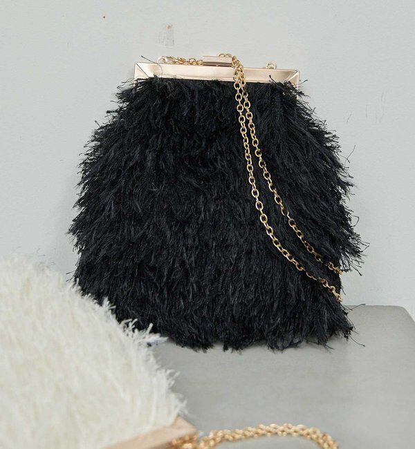  「【2.718】シャギークラスプバッグ」|トートバッグ|ブラック