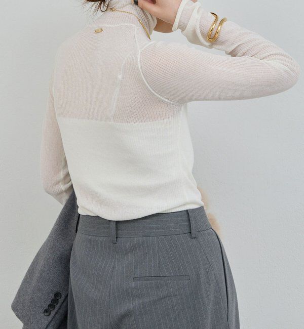  「【CHIHAYAコラボ】シアーリブタートル」|ニット・セーター|