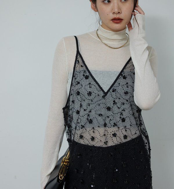  「【CHIHAYAコラボ】シアーリブタートル」|ニット・セーター|