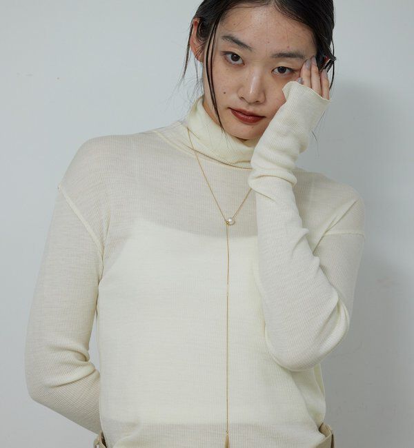  「【CHIHAYAコラボ】シアーリブタートル」|ニット・セーター|