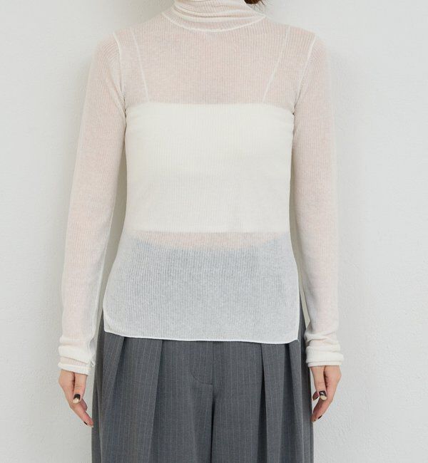  「【CHIHAYAコラボ】シアーリブタートル」|ニット・セーター|