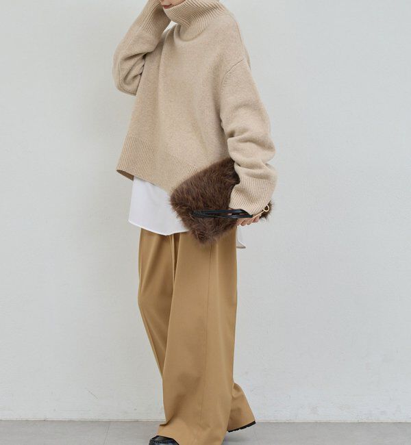  「【手洗い可】ウールタートルプルオーバー」|ニット・セーター|