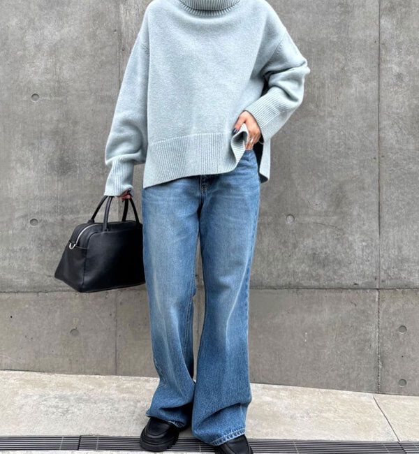  「【手洗い可】ウールタートルプルオーバー」|ニット・セーター|