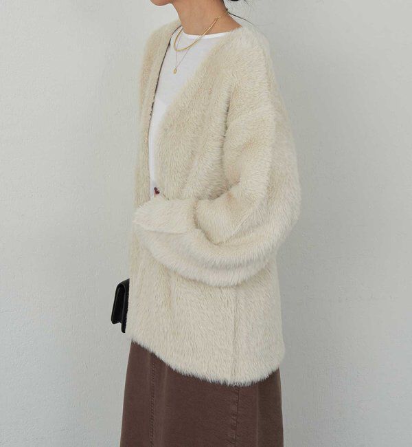  「【2WAY】フェザーヤーンカーデ」|ニット・セーター|