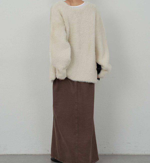  「【2WAY】フェザーヤーンカーデ」|ニット・セーター|