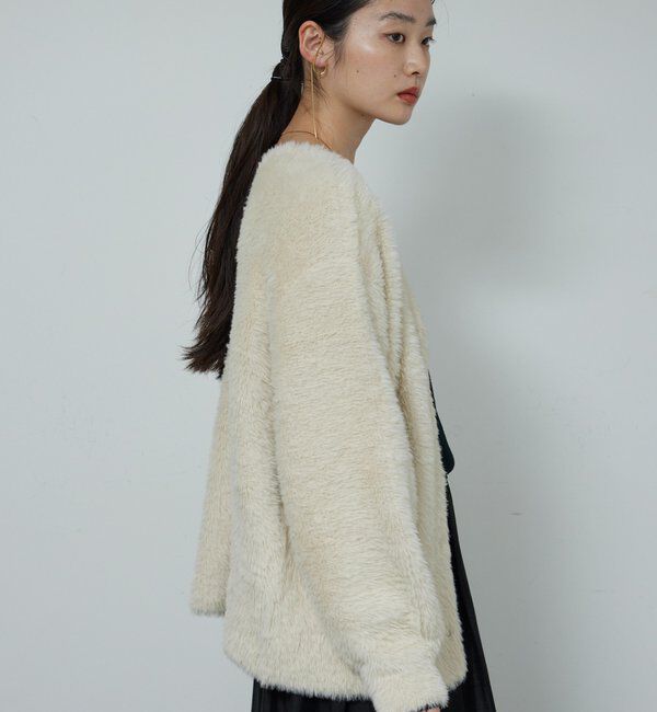  「【2WAY】フェザーヤーンカーデ」|ニット・セーター|