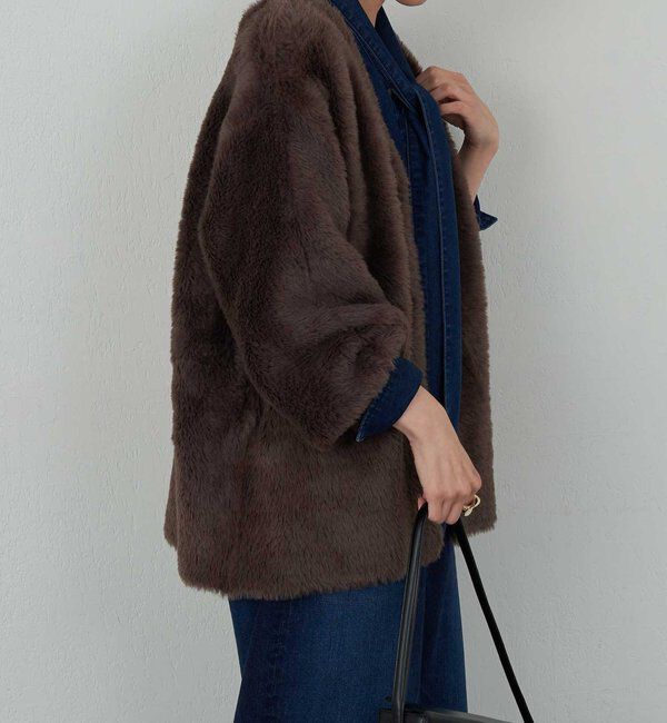  「【2WAY】フェザーヤーンカーデ」|ニット・セーター|