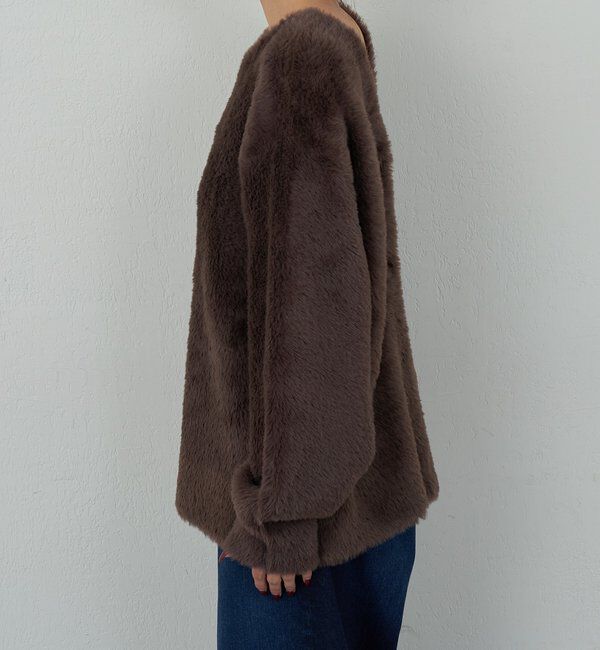  「【2WAY】フェザーヤーンカーデ」|ニット・セーター|