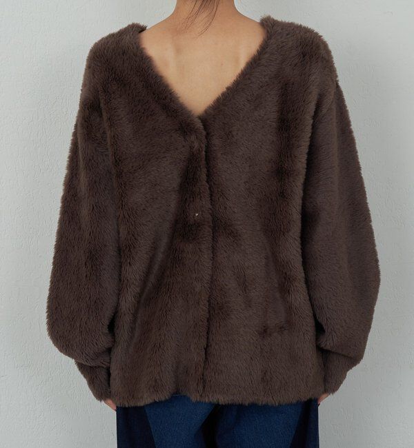  「【2WAY】フェザーヤーンカーデ」|ニット・セーター|