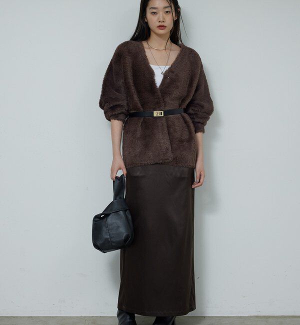  「【2WAY】フェザーヤーンカーデ」|ニット・セーター|