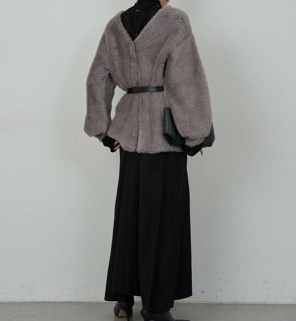  「【2WAY】フェザーヤーンカーデ」|ニット・セーター|