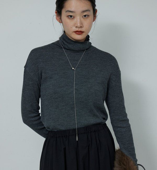  「【新色を加えてリバイバル】リブタートルカットソー」|Tシャツ・カットソー|